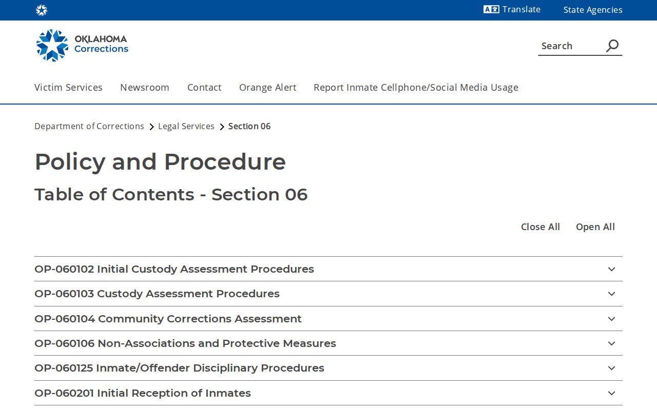 ODOC sentence forms used to verify a Grady County inmate release date